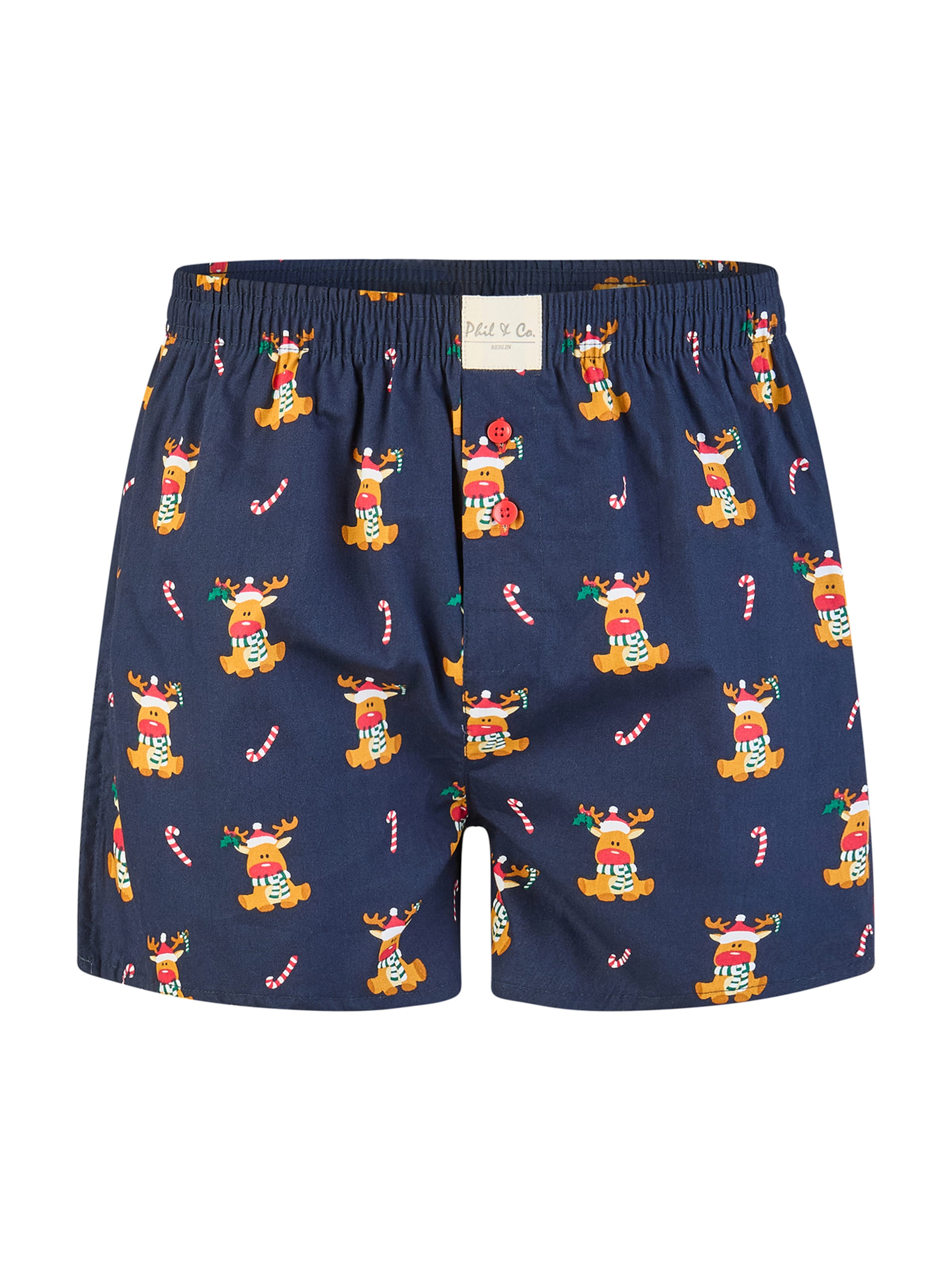 Phil & Co. Berlin - Calzoncillo boxer ' Santa ' en azul