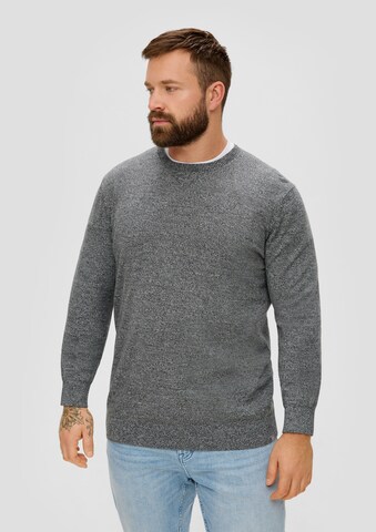 s.Oliver Men Big Sizes Pullover in Grau: Vorderseite