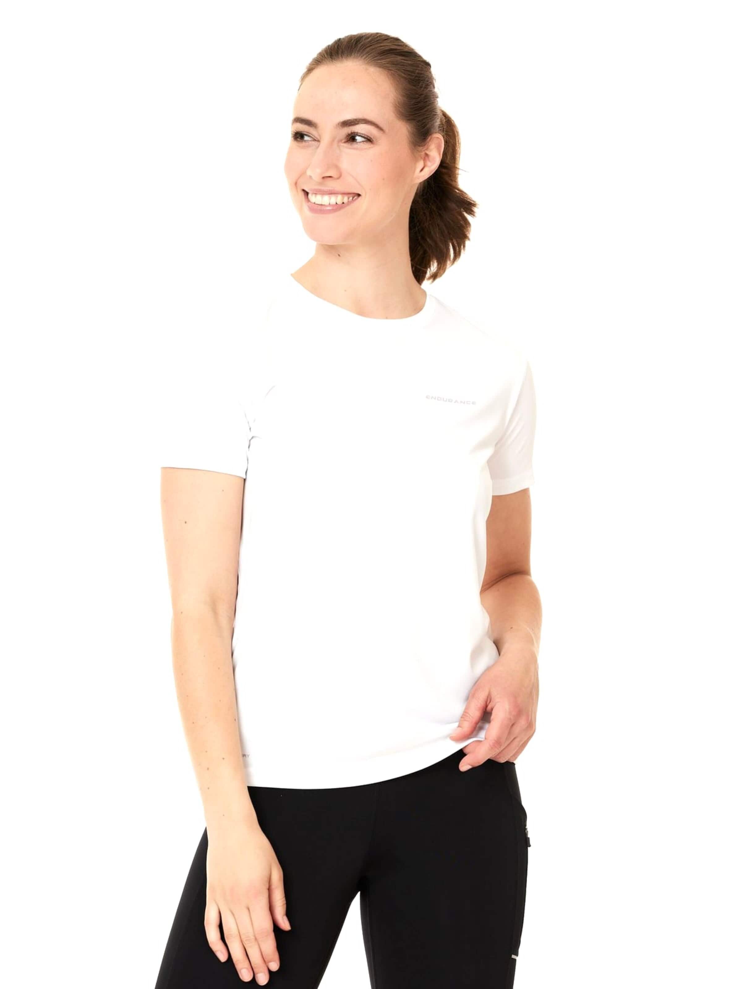 T-shirt fonctionnel 'Keily W S/S Tee' ENDURANCE en blanc
