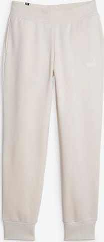 PUMA - Tapered Pantalón deportivo 'Essential' en blanco: frente