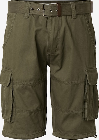 INDICODE JEANS - Pantalón cargo 'INMonsun' en verde: frente