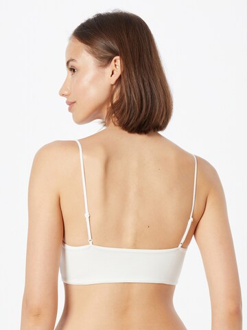 WEEKDAY - Bustier Top de bikini 'Cissi' en blanco