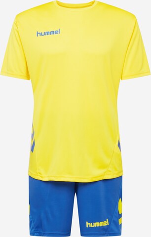 Hummel Trainingspak in Blauw: voorkant