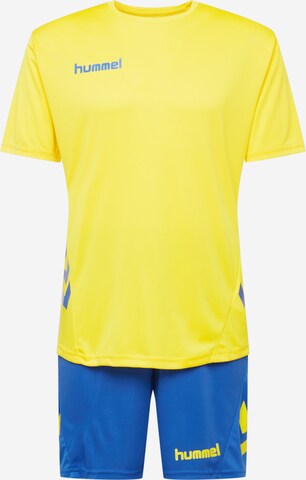 Hummel Облекло за трениране в жълто: отпред