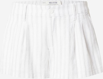 Pantaloni con pieghe 'LIVVY' di HOLLISTER in bianco: frontale