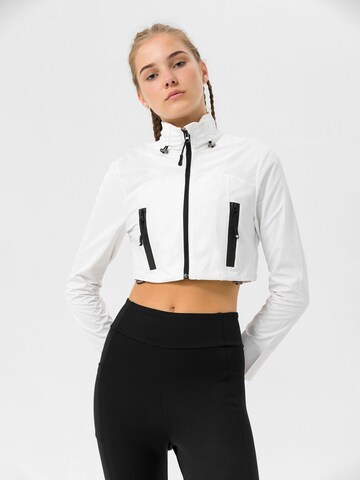 MOROTAI Sportjas 'CHROME TACTICAL BOMBER' in Wit