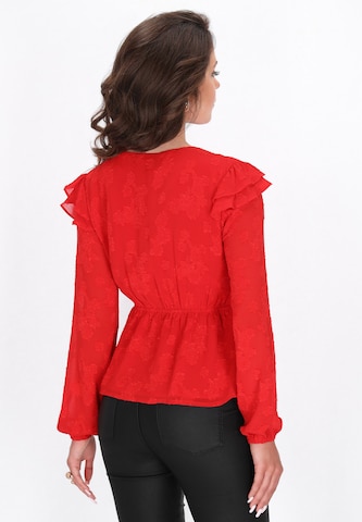 faina Blouse in Rood