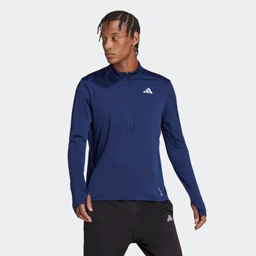 T-Shirt fonctionnel 'Own The Run ' ADIDAS PERFORMANCE en bleu : devant