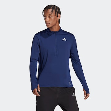 T-Shirt fonctionnel 'Own The Run ' ADIDAS PERFORMANCE en bleu : devant