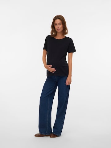 MAMALICIOUS Wide Leg Jeans in Blau