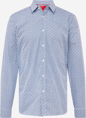 HUGO Regular fit Skjorta 'Elisha02' i blå: framsida