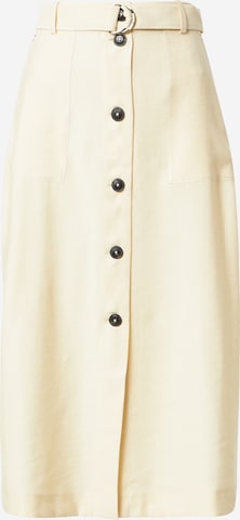 TOMMY HILFIGER Rock 'TOMMY HILFIGER X ABOUT YOU BUTTONED MIDI SKIRT' in Beige: predná strana