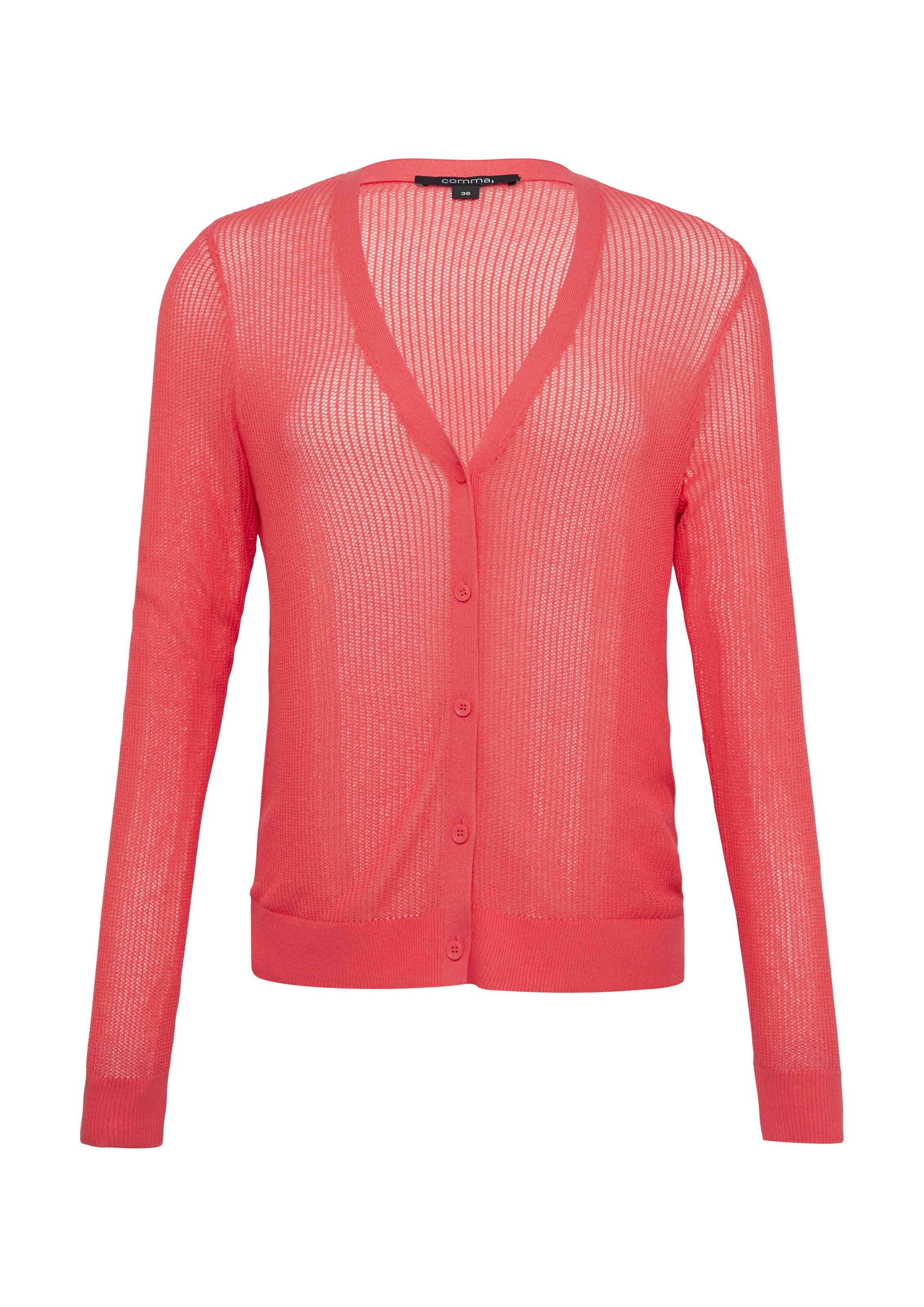 COMMA Gebreid vest in Roze: voorkant