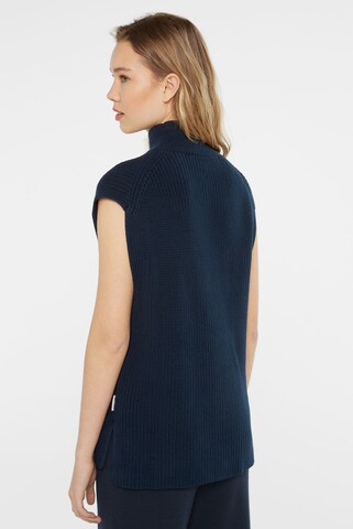 SENSES.THE LABEL Pullunder in Rippstrick mit Stehkragen in Blau