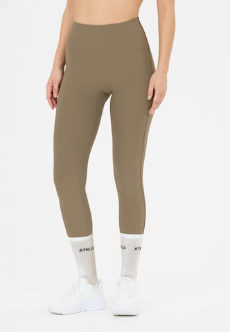Athlecia Regular Leggings 'Thrine' in Braun