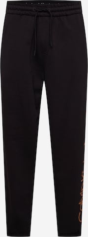 Calvin Klein Jeans Tapered Trousers in Black: front