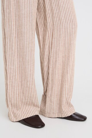 b.young Wide leg Broek 'BYFALAKKA' in Beige