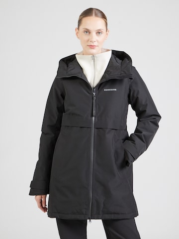 Geacă outdoor 'HELLE' de la Didriksons pe negru: față