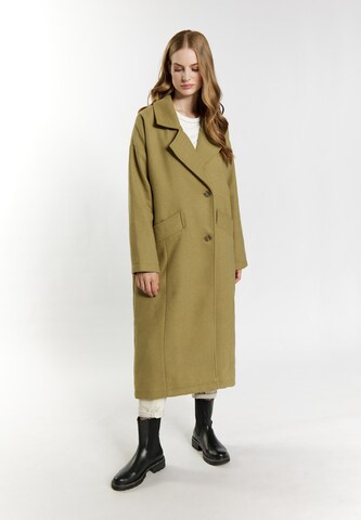 DreiMaster Vintage Between-seasons coat 'Altiplano' in Green: front