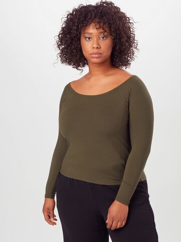 ABOUT YOU Curvy Shirts 'Juli' i grøn: forside