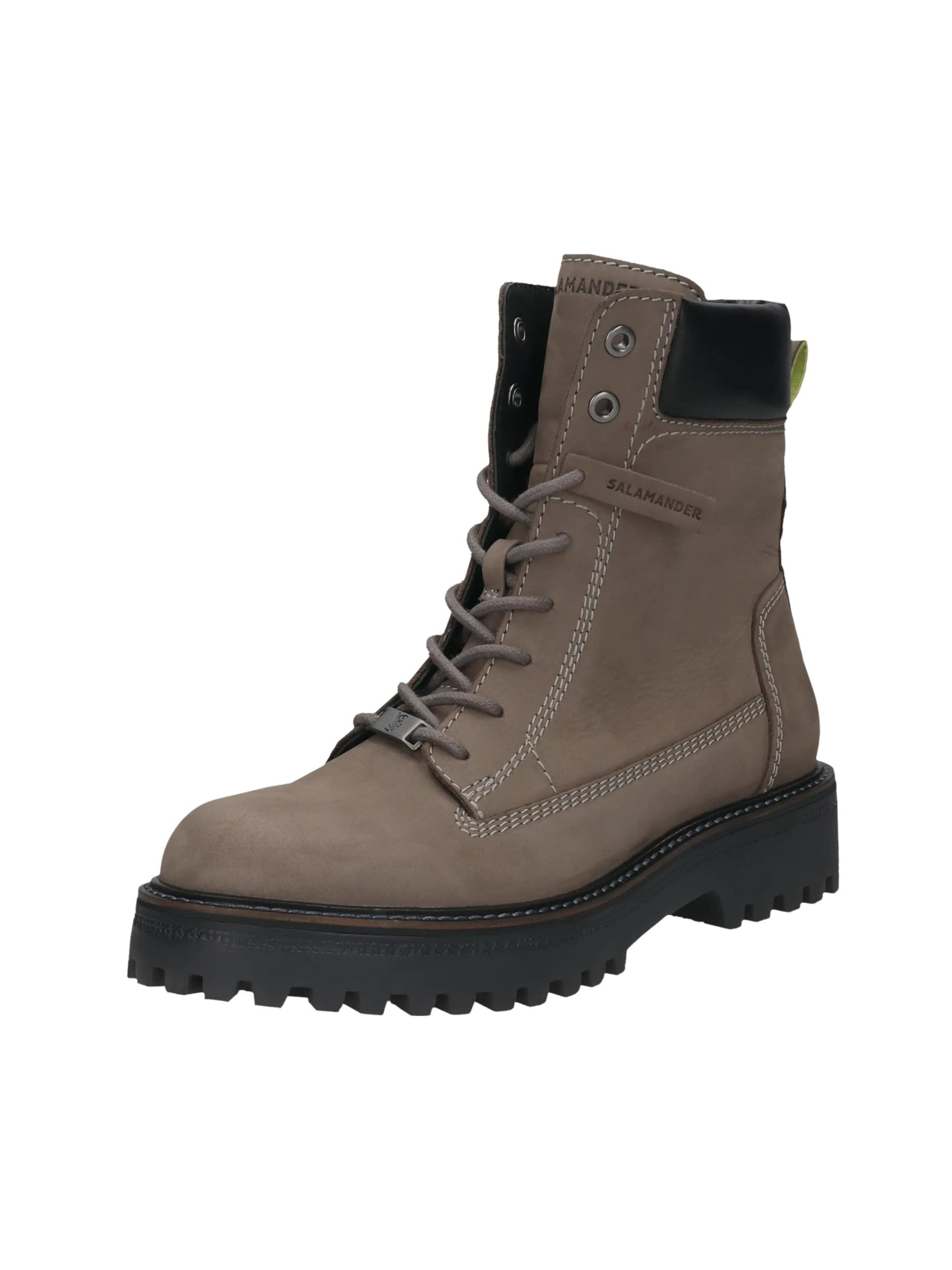 SALAMANDER Stövlett med snörning i grå: framsida