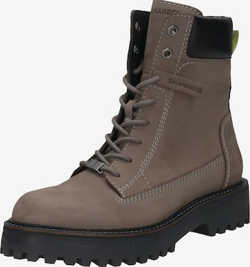 SALAMANDER Ниски ботуши с връзки в сиво: отпред