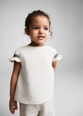 MANGO KIDS Bluse 'Salt' in Beige: Vorderseite