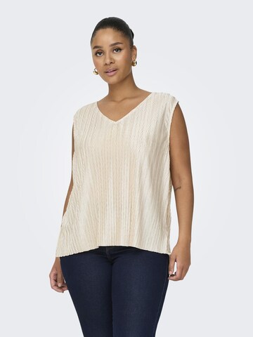 Top 'TRIBALT' di ONLY Carmakoma in beige