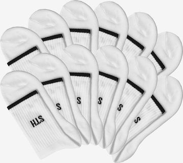 H.I.S Socks in White: front