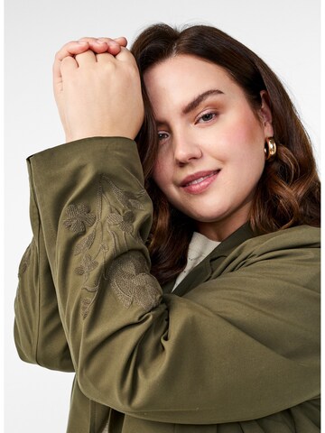 Manteau mi-saison 'Msaga' Zizzi en vert
