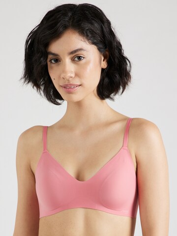 SLOGGI T-shirt Bra 'ZERO Feel' in Pink: front