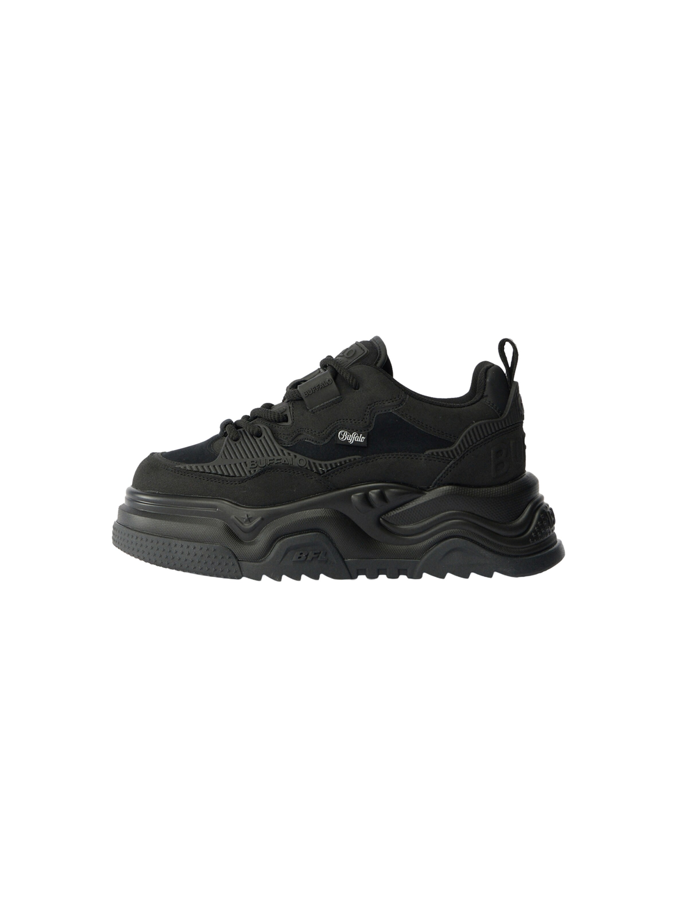 BUFFALO Låg sneaker 'ORBIT' i svart: framsida