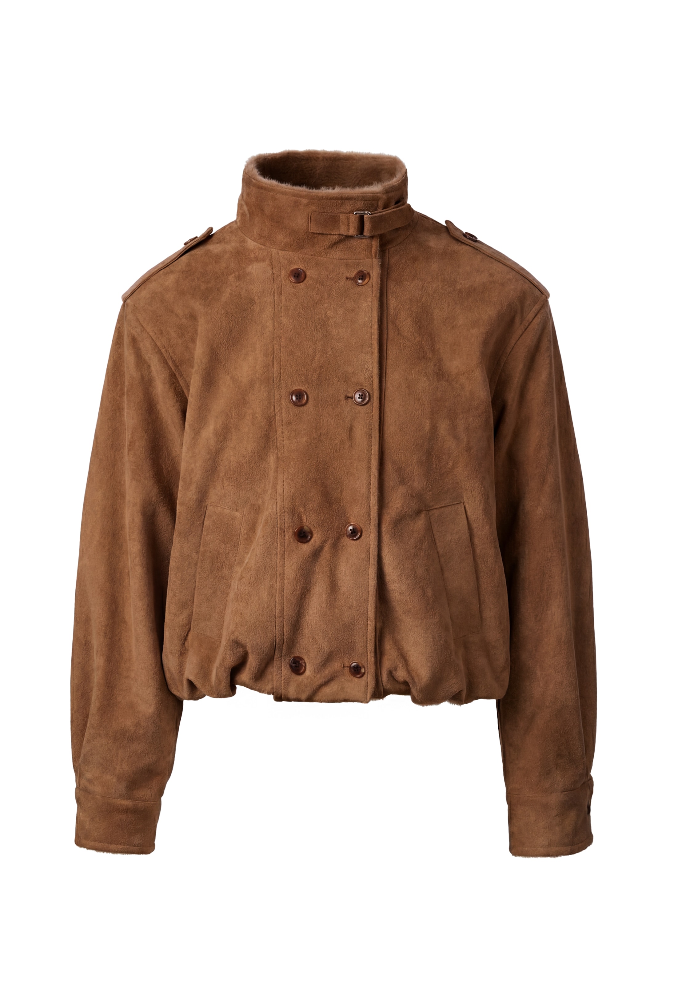 MYMO Between-Season Jacket in Brown: front