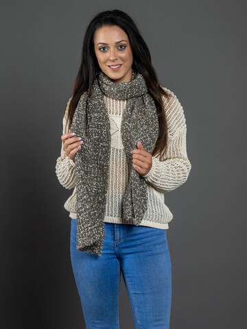 COLLEZIONE ALESSANDRO Scarf 'Amica' in Grey: front