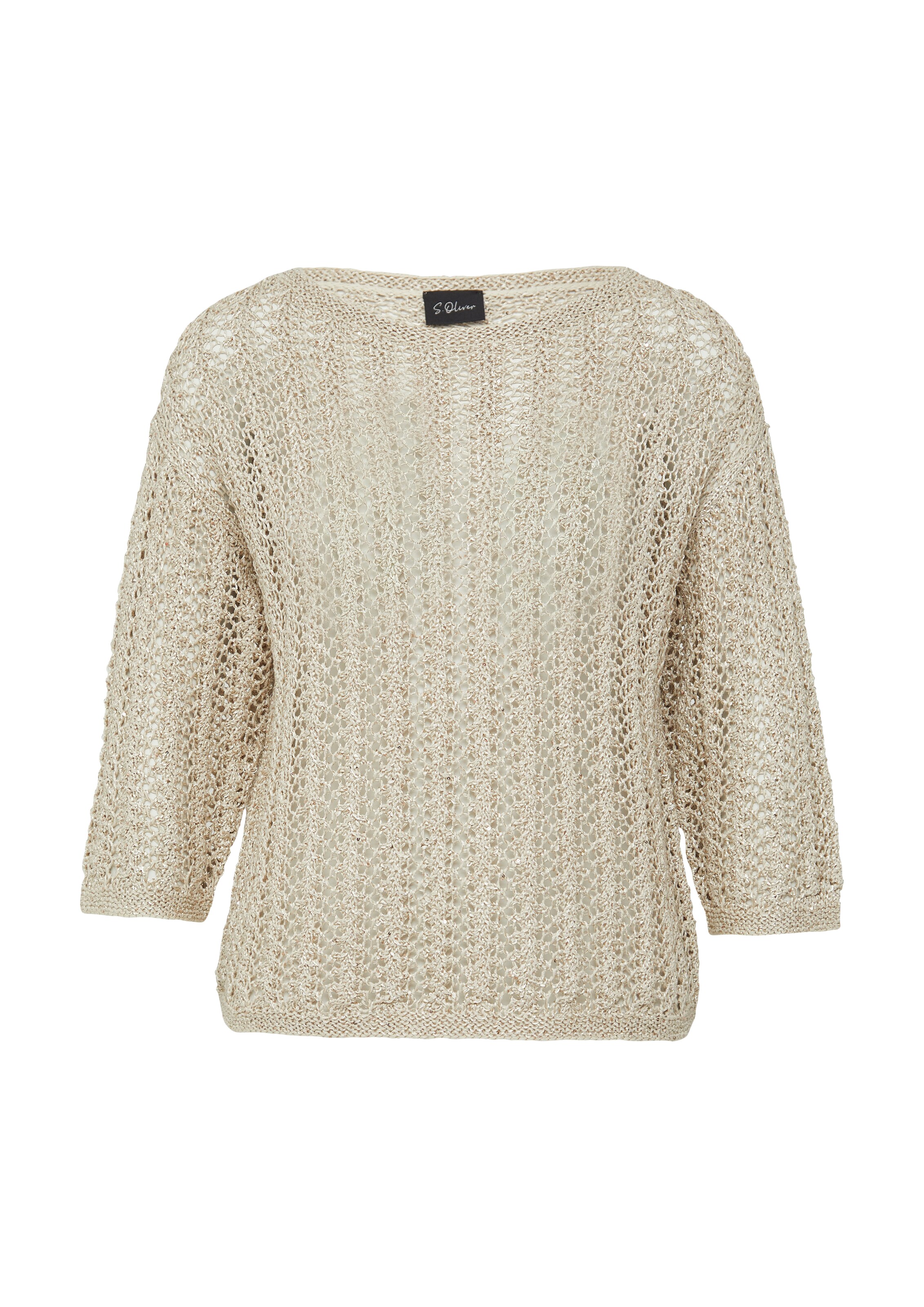 s.Oliver BLACK LABEL Trui in Beige: voorkant