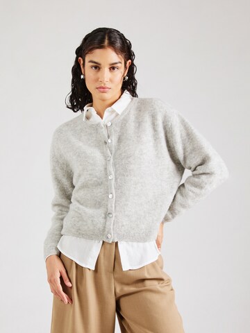 AMERICAN VINTAGE Knit cardigan 'VITOW' in Grey: front