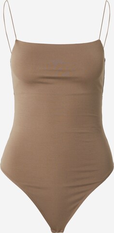 LeGer by Lena Gercke Shirt bodysuit 'Ela' in Brown: front