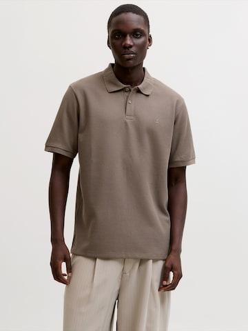 pilka JACK & JONES Marškinėliai 'JJEAUSTIN': priekis