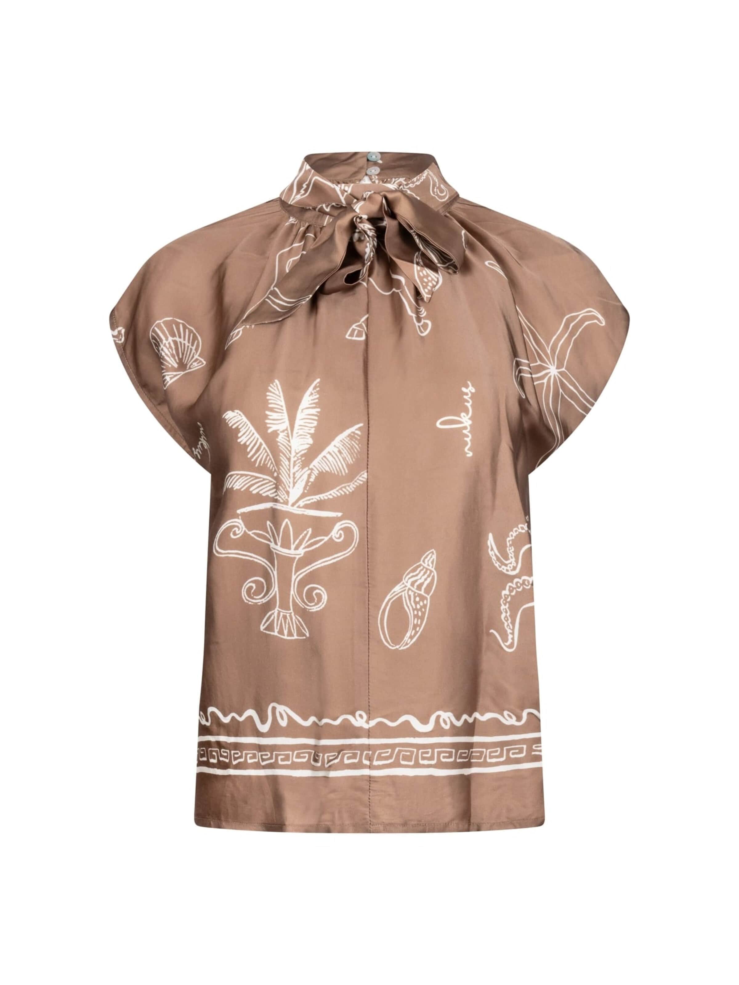 nukus Blouse in Grijs: voorkant