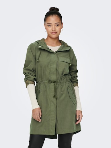 JDY Between-Seasons Parka 'Polly' in Green: front