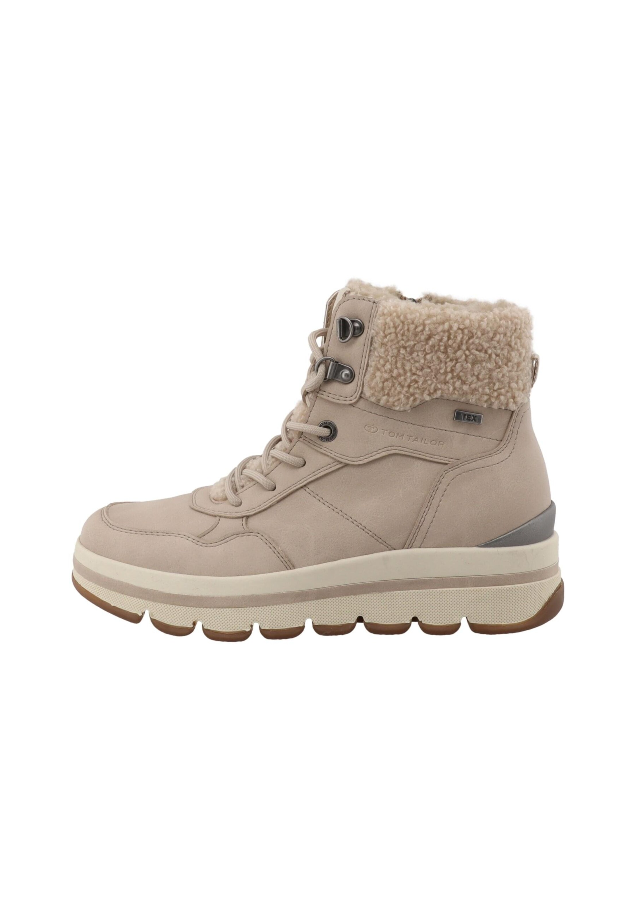 TOM TAILOR Snow Boots in Beige