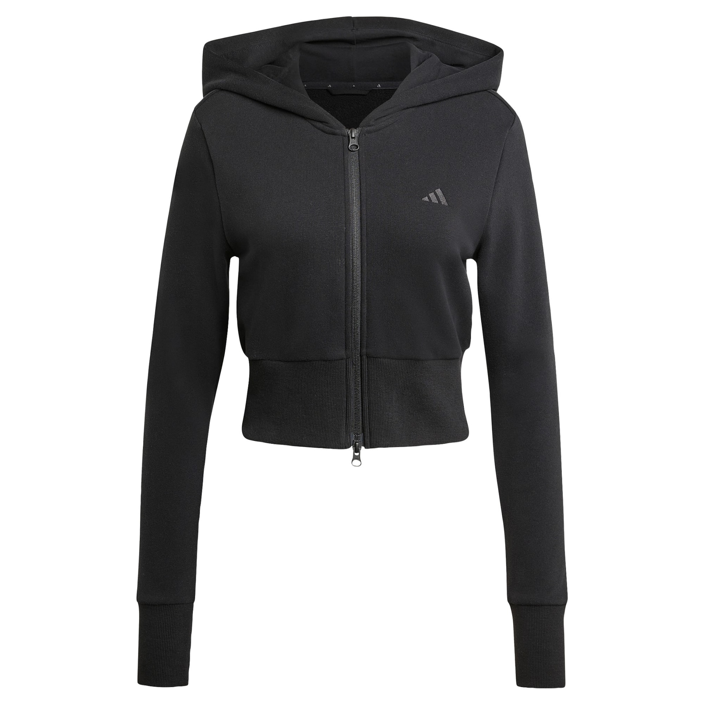 ADIDAS SPORTSWEAR Sportsweatjacke 'Seasonal Essentials' in Schwarz: Vorderseite