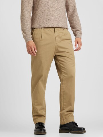 JACK & JONES Loose fit Chino Pants 'JPSTKARL JJLAWRENCE' in Beige: front