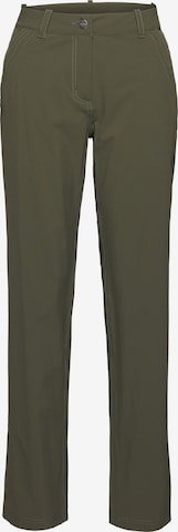 MAMMUT Outdoor Pants in Green: front