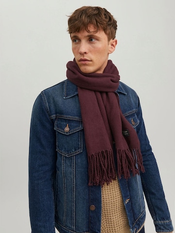 JACK & JONES Шал 'Solid' в червено: отпред