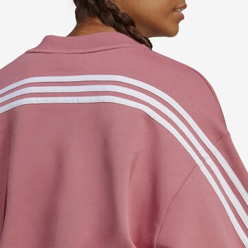 ADIDAS SPORTSWEAR Спортен суитшърт с качулка 'Future Icons 3-Stripes' в розово