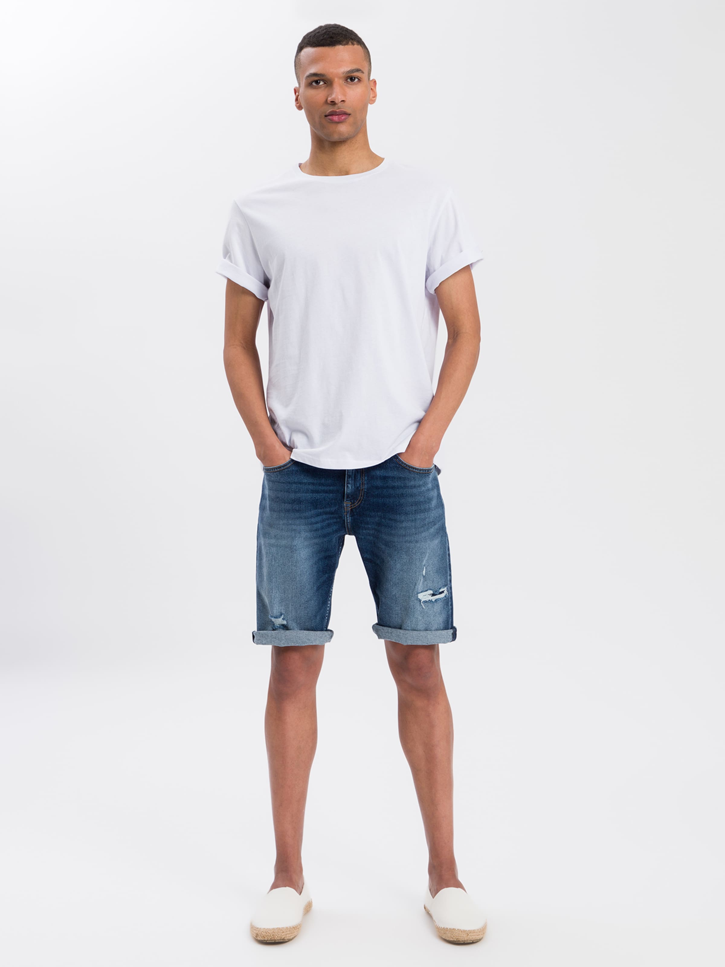 Männer Große Größen Cross Jeans Jeans  ' Leom ' in Dunkelblau - QN24189