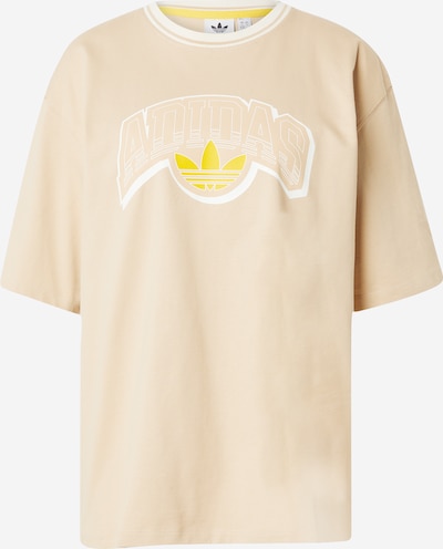 ADIDAS ORIGINALS Тениска в бежово / жълт меланж / мръсно бяло, Преглед на продукта