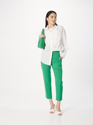 Dorothy Perkins Regular Trousers with creases in Green