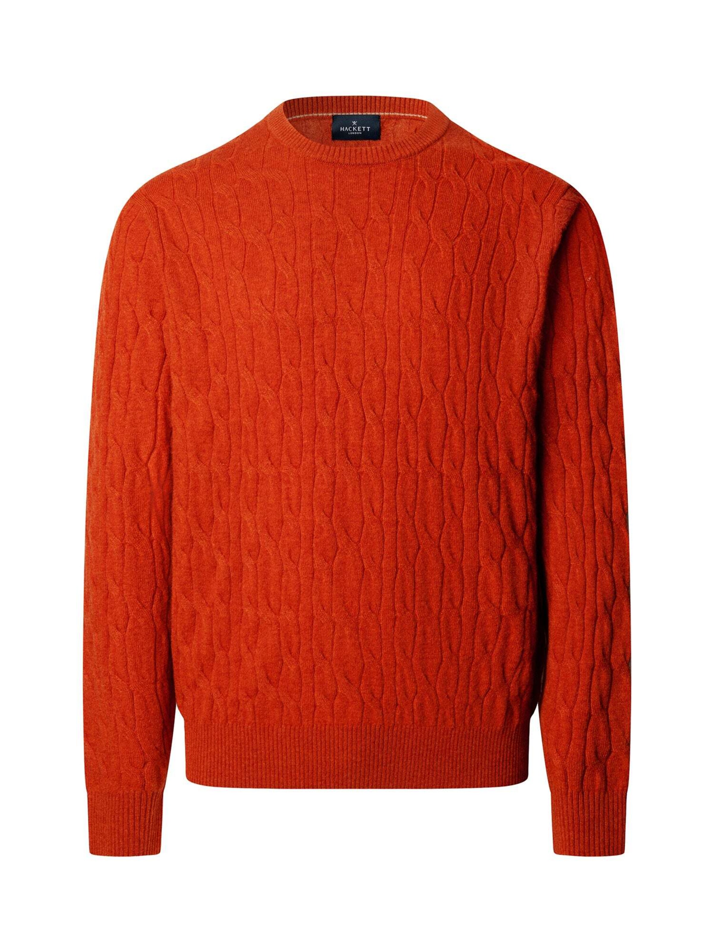 Hackett London Sweater in Orange: front